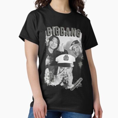 Bigbang Retro Y2k Preppy Scrapbook Collage T-shirt
