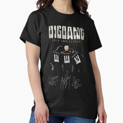 Bigbang 20th Anniversary Music Design T-shirt