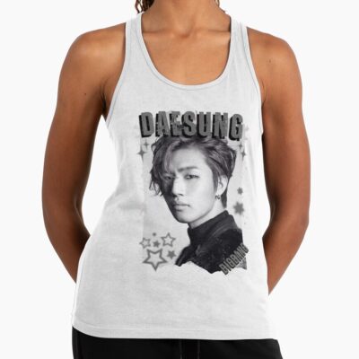 Daesung Bigbang Y2k Preppy Collage Design Tank Top