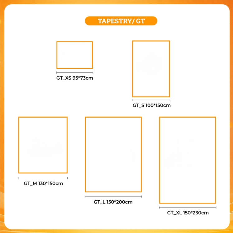 tapestries size chart - BigBang Store EU
