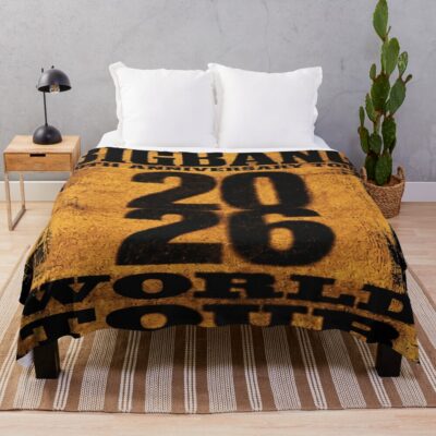 Bigbang 2026 World Tour Anniversary Vintage Throw Blanket