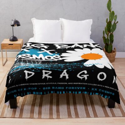 Gd Bigbang Cosmos Kpop Concert Graphic Throw Blanket